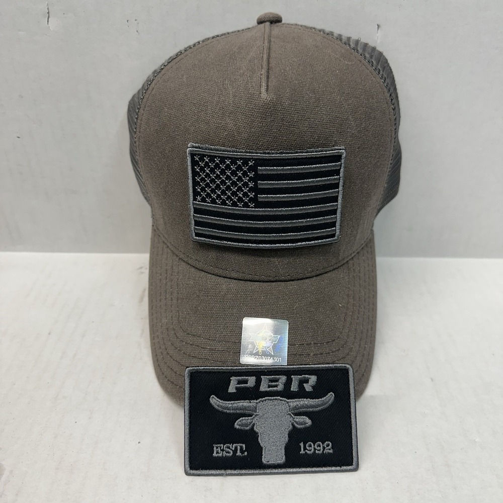 PBR Professional Bull Riders Cap Two Patches Included‎ Snap Back Trucker Hat
